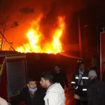 مهار آتش سوزی در بازارچه اصغری مهاباد